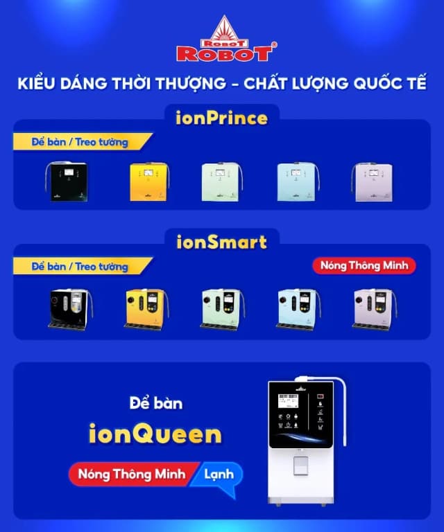 Top 1 so sánh giá Máy lọc nước điện giải ion kiềm nóng nguội lạnh ROBOT IonKing 511X 5 tấm điện cực - Tìm sản phẩm giá rẻ nhất - Ảnh 82