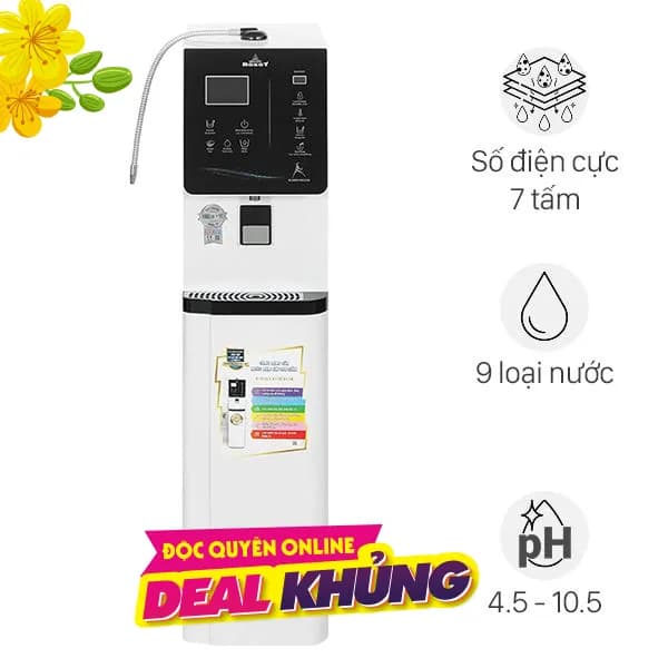 Máy lọc nước điện giải ion kiềm nóng nguội lạnh ROBOT IonKing 711X 7 tấm điện cực - Ảnh 3