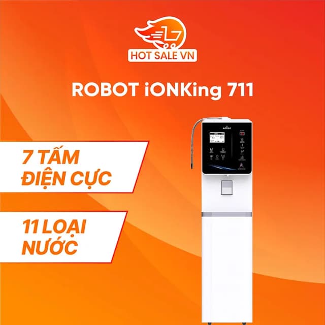 So sánh giá Máy lọc nước điện giải ion kiềm nóng nguội lạnh ROBOT IonKing 711X 7 tấm điện cực rẻ nhất? - Ảnh 13