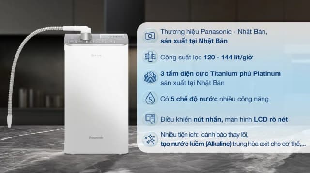 So sánh giá Máy lọc nước điện giải ion kiềm Panasonic TK-AS500-ZVN 3 tấm điện cực rẻ nhất? - Ảnh 9