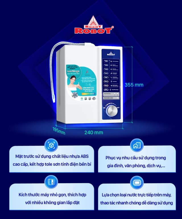 Top 1 so sánh giá Máy lọc nước điện giải ion kiềm ROBOT IonStar 3X 3 tấm điện cực - Tìm sản phẩm giá rẻ nhất - Ảnh 60