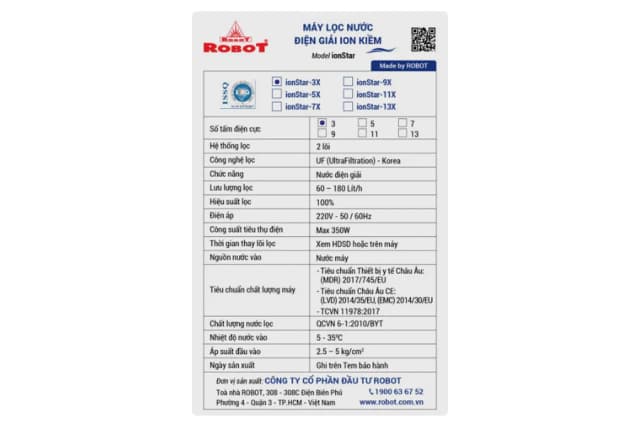 Top 1 so sánh giá Máy lọc nước điện giải ion kiềm ROBOT IonStar 3X 3 tấm điện cực - Tìm sản phẩm giá rẻ nhất - Ảnh 92