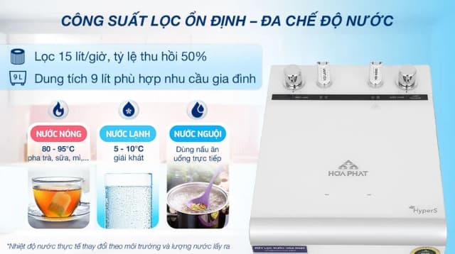 So sánh giá Máy lọc nước RO nóng nguội lạnh Hydrogen ion kiềm Hòa Phát HPA885 12 lõi rẻ nhất? - Ảnh 18