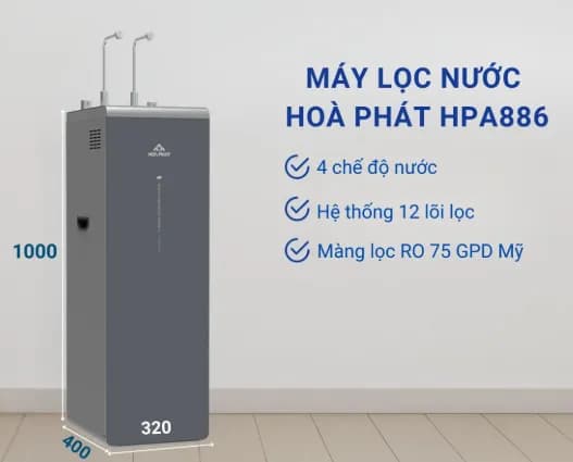 So sánh giá Máy lọc nước RO nóng nguội lạnh Hydrogen ion kiềm Hòa Phát HPA886 12 lõi rẻ nhất? - Ảnh 12