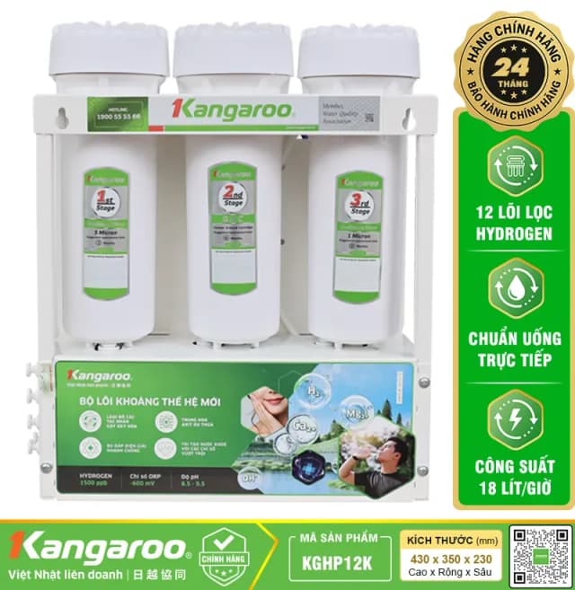 Top 1 so sánh giá Máy lọc nước RO Hydrogen Kangaroo KG12S1H1 12 lõi - Tìm sản phẩm giá rẻ nhất - Ảnh 2