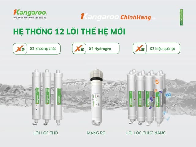 Top 1 so sánh giá Máy lọc nước RO Hydrogen Kangaroo KG12S1H1 12 lõi - Tìm sản phẩm giá rẻ nhất - Ảnh 8
