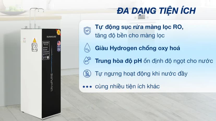 Máy lọc nước RO Hydrogen Sunhouse UltraPure SHA8896L 12 lõi - Giá rẻ nhất hôm nay - Ảnh 20