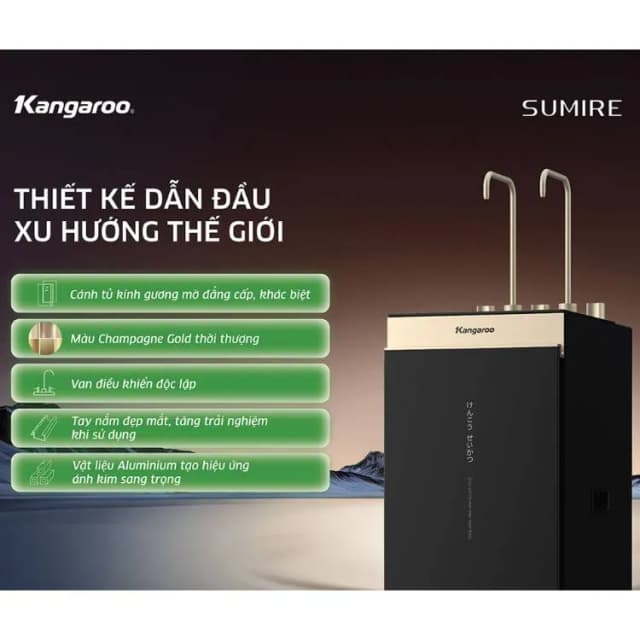 So sánh giá Máy lọc nước RO nóng nguội lạnh Hydrogen ion kiềm Kangaroo Sumire KGHC12A2 12 lõi rẻ nhất? - Ảnh 12