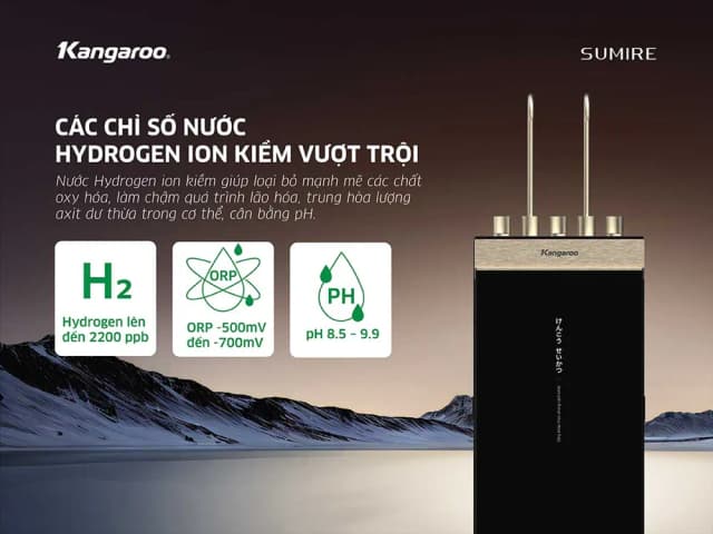 So sánh giá Máy lọc nước RO nóng nguội lạnh Hydrogen ion kiềm Kangaroo Sumire KGHC12A2 12 lõi rẻ nhất? - Ảnh 15