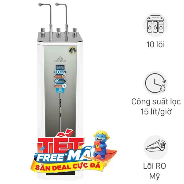 So sánh giá Máy lọc nước RO nóng nguội lạnh Hydrogen Hòa Phát HPN635 10 lõi rẻ nhất? - Ảnh 3