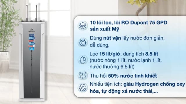 So sánh giá Máy lọc nước RO nóng nguội lạnh Hydrogen Hòa Phát HPN635 10 lõi rẻ nhất? - Ảnh 5
