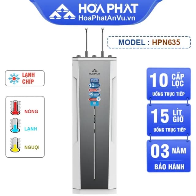 So sánh giá Máy lọc nước RO nóng nguội lạnh Hydrogen Hòa Phát HPN635 10 lõi rẻ nhất? - Ảnh 10
