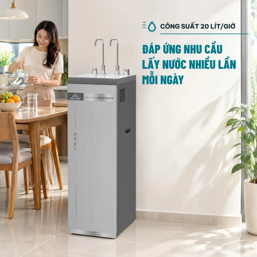 Máy lọc nước RO nóng nguội lạnh Hydrogen Hòa Phát HPN695 13 lõi - Giá rẻ nhất hôm nay - Ảnh 4