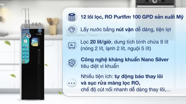 So sánh giá Máy lọc nước RO nóng nguội lạnh Hydrogen ion kiềm Karofi KAE-S688 12 lõi rẻ nhất? - Ảnh 20