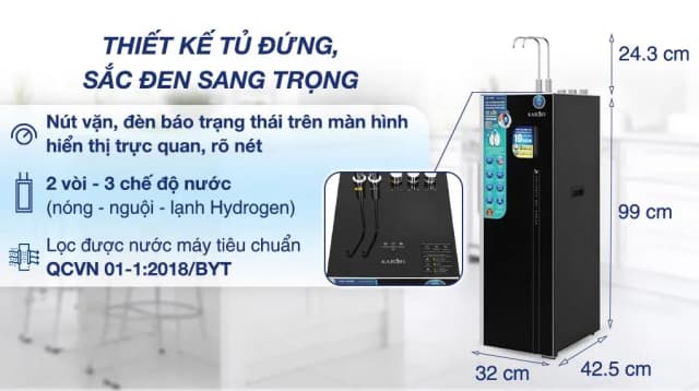 So sánh giá Máy lọc nước RO nóng nguội lạnh Hydrogen ion kiềm Karofi KAE-S688 12 lõi rẻ nhất? - Ảnh 8
