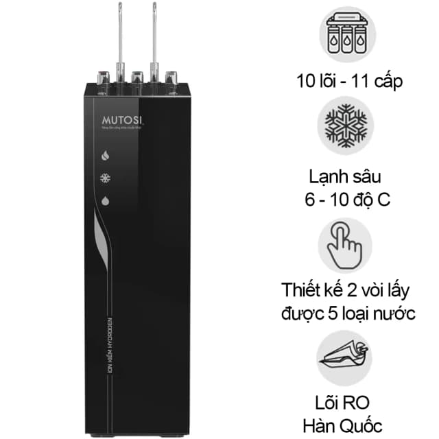 So sánh giá Máy lọc nước RO nóng nguội lạnh Hydrogen ion kiềm Mutosi MP-P88N 10 lõi rẻ nhất? - Ảnh 8