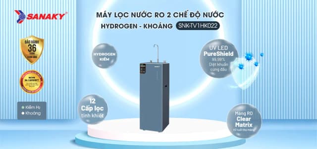 So sánh giá Máy lọc nước RO nóng nguội lạnh Hydrogen ion kiềm Sanaky SNK-TV3IK98 11 lõi rẻ nhất? - Ảnh 8