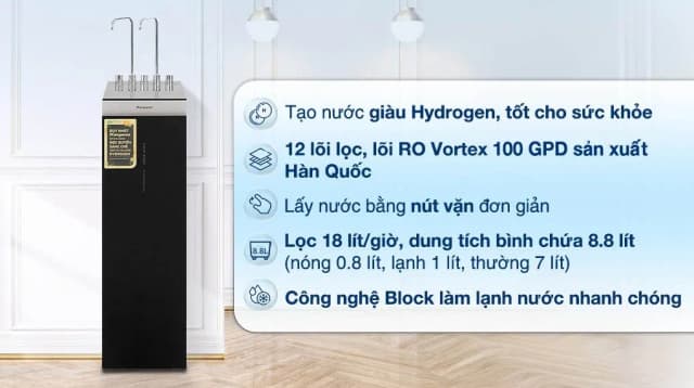 Top 1 so sánh giá Máy lọc nước RO nóng nguội lạnh Hydrogen Kangaroo KG12S2H4 12 lõi - Tìm sản phẩm giá rẻ nhất - Ảnh 2