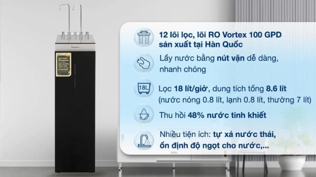 Top 1 so sánh giá Máy lọc nước RO nóng nguội lạnh Hydrogen Kangaroo KG12S2H4 12 lõi - Tìm sản phẩm giá rẻ nhất - Ảnh 14