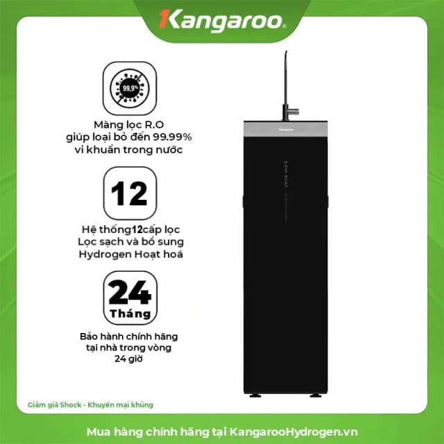 Top 1 so sánh giá Máy lọc nước RO nóng nguội lạnh Hydrogen Kangaroo KG12S2H4 12 lõi - Tìm sản phẩm giá rẻ nhất - Ảnh 6