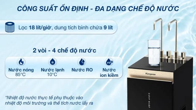 Top 1 so sánh giá Máy lọc nước RO nóng nguội lạnh Hydrogen Kangaroo KG12S2H4 12 lõi - Tìm sản phẩm giá rẻ nhất - Ảnh 10