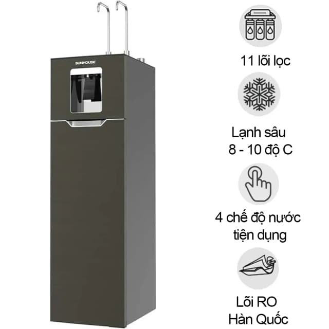 So sánh giá Máy lọc nước RO nóng nguội lạnh Hydrogen Sunhouse UltraX SHA76658SH 11 lõi rẻ nhất? - Ảnh 3