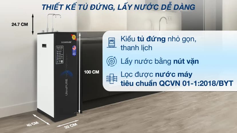 So sánh giá Máy lọc nước RO nóng nguội lạnh Hydrogen Sunhouse UltraPURE SHA76622KL 10 lõi - Tìm sản phẩm giá rẻ nhất - Ảnh 5