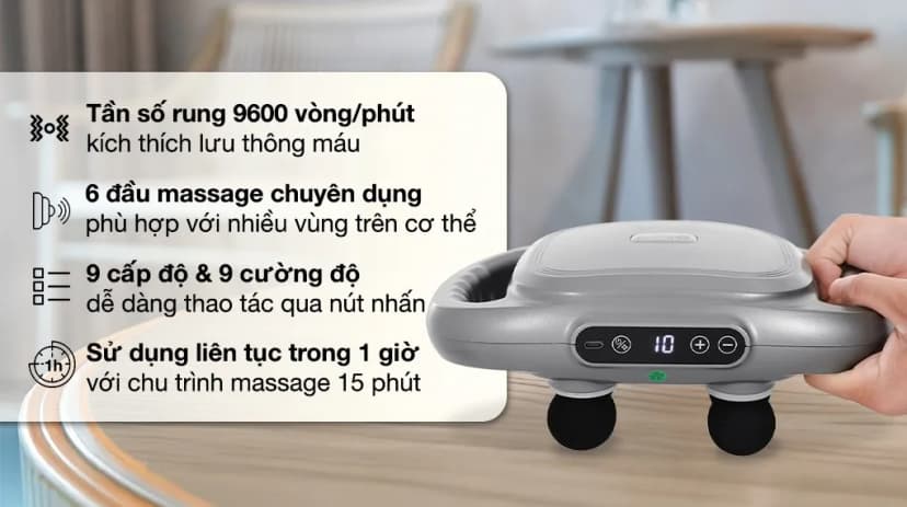 Máy massage 6 đầu Kachi MK390 - Giá rẻ nhất hôm nay - Ảnh 2