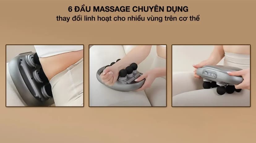 Máy massage 6 đầu Kachi MK390 - Giá rẻ nhất hôm nay - Ảnh 4
