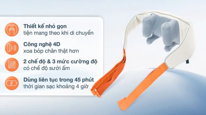 Máy massage cổ vai gáy Kachi MK395 - Giá rẻ nhất hôm nay - Ảnh 2