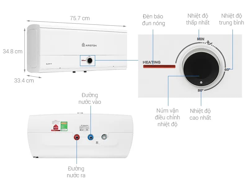 So sánh giá Máy nước nóng gián tiếp Ariston 30 lít 2500W AN3 30 RS MT VN - Tìm sản phẩm giá rẻ nhất - Ảnh 14