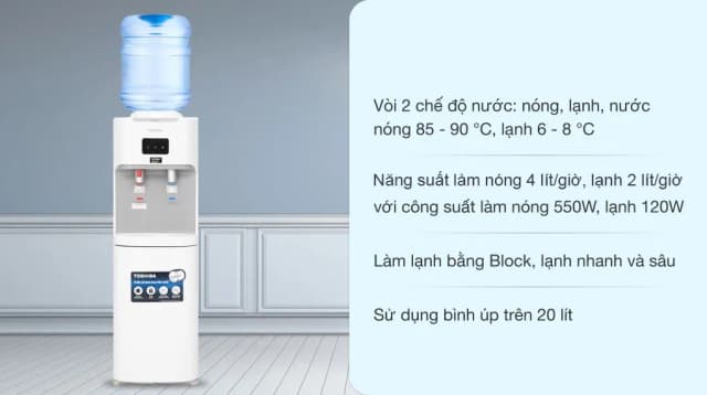 Top 1 so sánh giá Cây nước nóng lạnh Toshiba RWF-W1664TV(W1) 670W - Tìm sản phẩm giá rẻ nhất - Ảnh 3