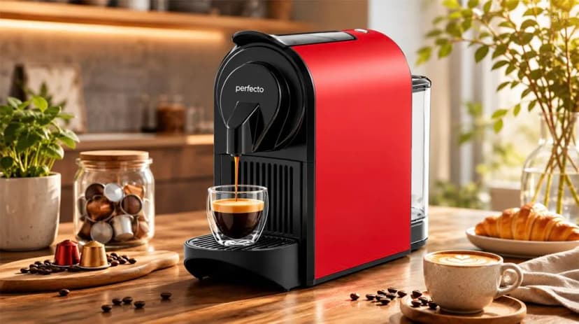 Máy pha cà phê Perfetto P9.BK - Đỏ - Giá rẻ nhất hôm nay - Ảnh 2