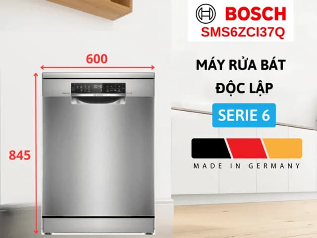 So sánh giá Máy rửa chén độc lập Bosch SMS6ZCI37Q rẻ nhất? - Ảnh 6