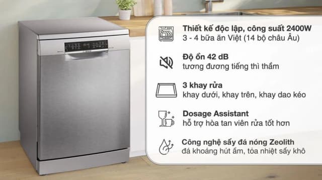 So sánh giá Máy rửa chén độc lập Bosch SMS6ZCI37Q rẻ nhất? - Ảnh 8