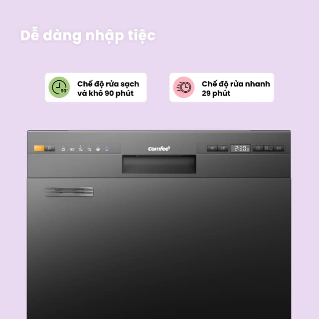 Top 1 so sánh giá Máy rửa chén độc lập Comfee CDW-10F60TB - Tìm sản phẩm giá rẻ nhất - Ảnh 5