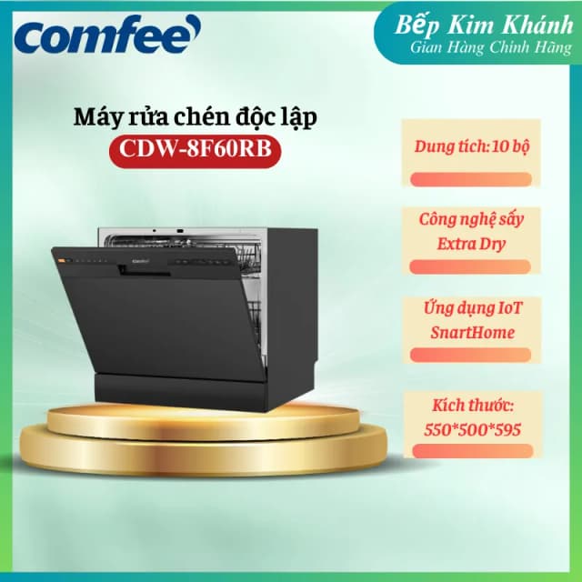 Top 1 so sánh giá Máy rửa chén độc lập Comfee CDW-10F60TB - Tìm sản phẩm giá rẻ nhất - Ảnh 6