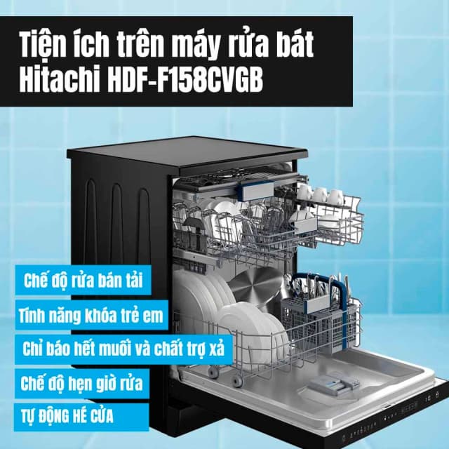 So sánh giá Máy rửa chén độc lập Hitachi HDF-F158CVGB rẻ nhất? - Ảnh 16