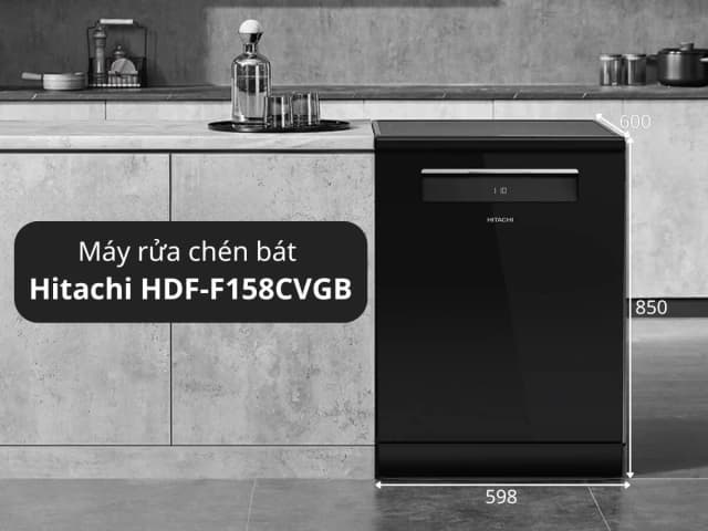 So sánh giá Máy rửa chén độc lập Hitachi HDF-F158CVGB rẻ nhất? - Ảnh 3