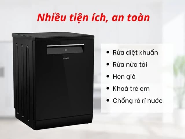 So sánh giá Máy rửa chén độc lập Hitachi HDF-F158CVGB rẻ nhất? - Ảnh 8