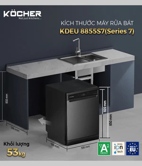 Top 1 so sánh giá Máy rửa chén độc lập Kocher X10 Pro - Tìm sản phẩm giá rẻ nhất - Ảnh 19