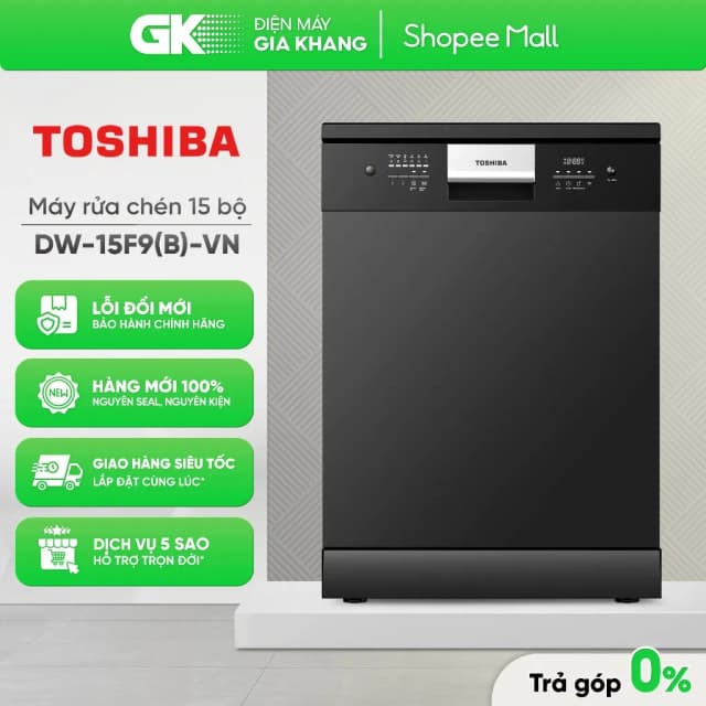 So sánh giá Máy rửa chén độc lập Toshiba DW-15F8(B)-VN rẻ nhất? - Ảnh 7