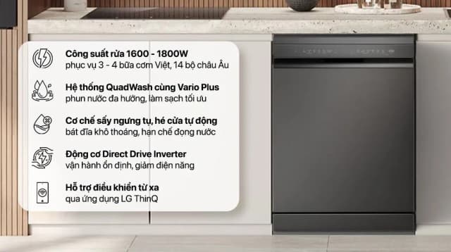 So sánh giá Máy rửa chén độc lập LG LDN14BLA5 rẻ nhất? - Ảnh 3