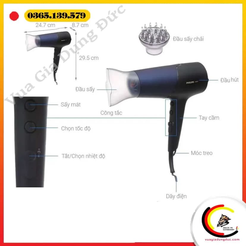 So sánh giá Máy sấy tóc Philips BHD510/00 - Tìm sản phẩm giá rẻ nhất - Ảnh 8