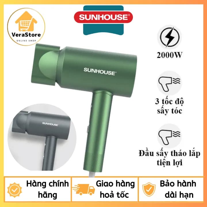 Máy sấy tóc tốc độ cao Sunhouse SHD2320 - Giá rẻ nhất hôm nay - Ảnh 3