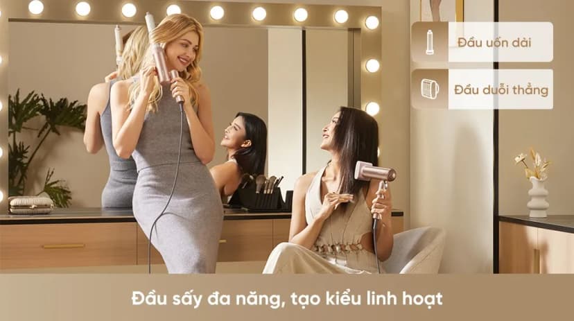 So sánh giá Máy sấy tóc và tạo kiểu đa năng tốc độ cao Dreame Pocket Uni AHD54 Rosy Gold - Tìm sản phẩm giá rẻ nhất - Ảnh 4