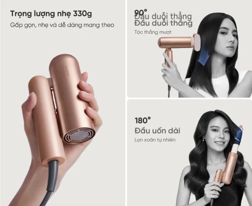 So sánh giá Máy sấy tóc và tạo kiểu đa năng tốc độ cao Dreame Pocket Uni AHD54 Space Gray - Tìm sản phẩm giá rẻ nhất - Ảnh 17