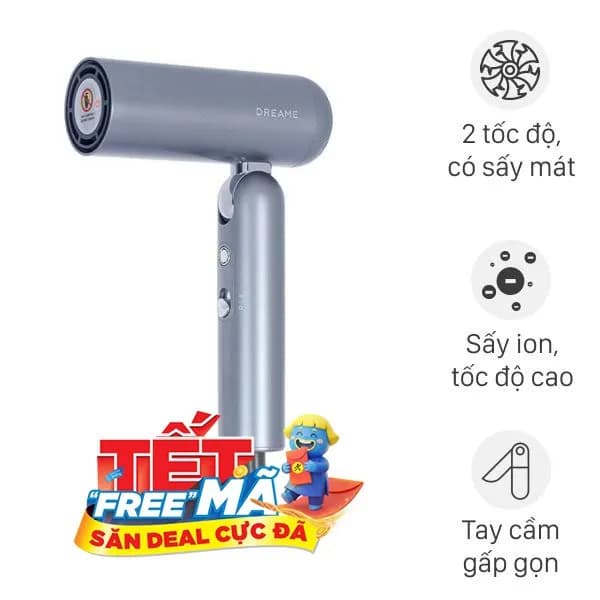 So sánh giá Máy sấy tóc và tạo kiểu đa năng tốc độ cao Dreame AHD51 Space Gray rẻ nhất? - Ảnh 4
