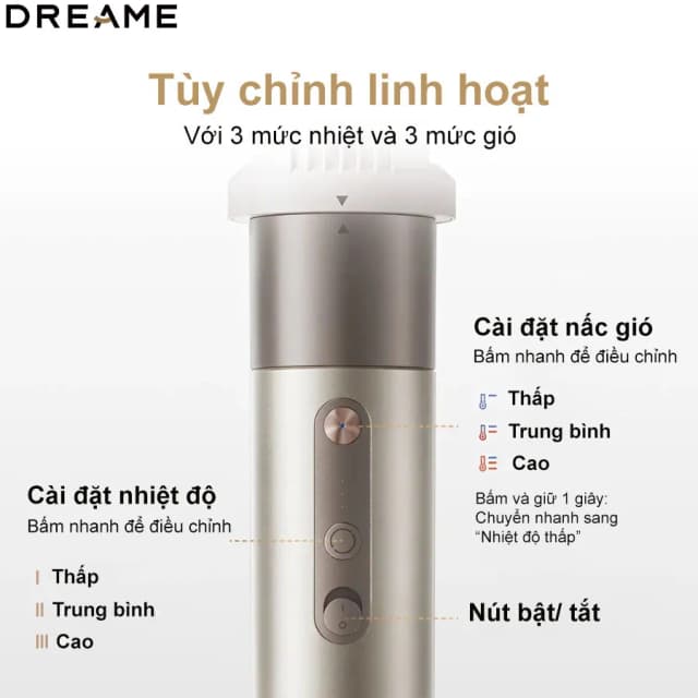 So sánh giá Máy sấy tóc và tạo kiểu đa năng tốc độ cao Dreame AHD51 Titanium Gold rẻ nhất? - Ảnh 20