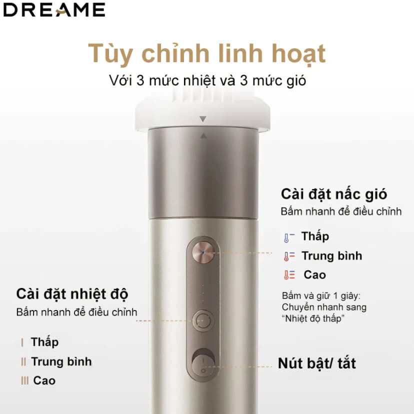 So sánh giá Máy sấy tóc và tạo kiểu đa năng tốc độ cao Dreame AHD51 Titanium Gold - Tìm sản phẩm giá rẻ nhất - Ảnh 20